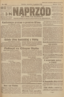 Naprzód : organ Polskiej Partyi Socyalistycznej. 1920, nr  292