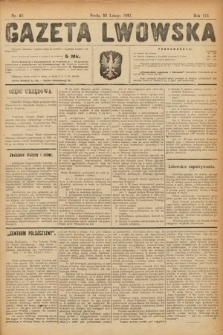 Gazeta Lwowska. 1921, nr 43
