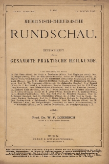 Medicinisch-Chirurgische Rundschau. 1892, Heft 2
