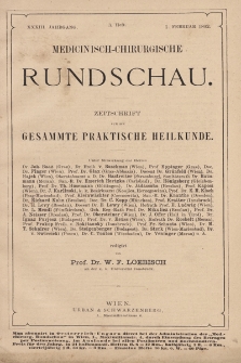 Medicinisch-Chirurgische Rundschau. 1892, Heft 3