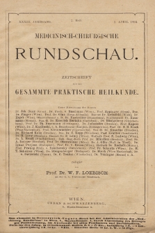 Medicinisch-Chirurgische Rundschau. 1892, Heft 7