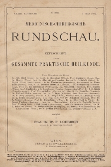 Medicinisch-Chirurgische Rundschau. 1892, Heft 9