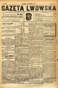 Gazeta Lwowska. 1921, nr 214
