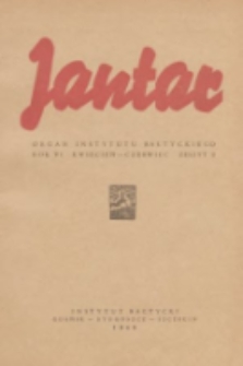 Jantar : przegląd naukowy zagadnień pomorskich i bałtyckich : organ Instytutu Bałtyckiego. 1948, nr 2