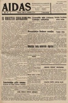 Aidas : vilniaus lietuvių laikraštis eina antradieniais ir penktadieniais : duoda nemokamus priedus ūkininkams-„ūkininką, Vaikams-”Varpelį. 1938, nr 13