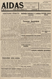 Aidas : vilniaus lietuvių laikraštis eina antradieniais ir penktadieniais : duoda nemokamus priedus ūkininkams-„ūkininką, Vaikams-”Varpelį. 1938, nr 16