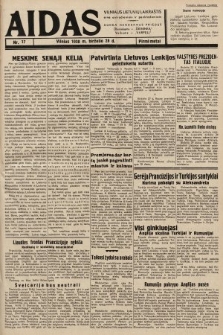 Aidas : vilniaus lietuvių laikraštis eina antradieniais ir penktadieniais : duoda nemokamus priedus ūkininkams-„ūkininką, Vaikams-”Varpelį. 1938, nr 17