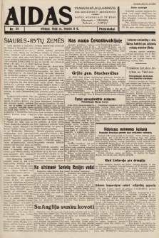 Aidas : vilniaus lietuvių laikraštis eina antradieniais ir penktadieniais : duoda nemokamus priedus ūkininkams-„ūkininką, Vaikams-”Varpelį. 1938, nr 20