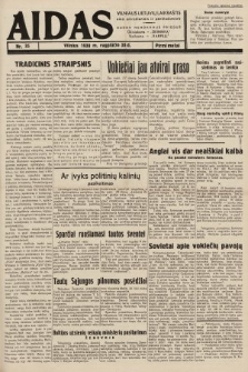 Aidas : vilniaus lietuvių laikraštis eina antradieniais ir penktadieniais : duoda nemokamus priedus ūkininkams-„ūkininką, Vaikams-”Varpelį. 1938, nr 35