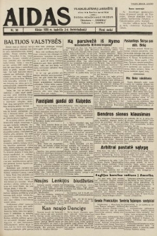 Aidas : vilniaus lietuvių laikraštis eina tris kartus savaitėje : duoda nemokamus priedus ūkininkams-„ūkininką”, Vaikams-„Varpelį”. 1938, nr 58