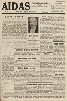 Aidas : vilniaus lietuvių laikraštis eina tris kartus savaitėje : duoda nemokamus priedus ūkininkams-„ūkininką”, Vaikams-„Varpelį”. 1938, nr 62