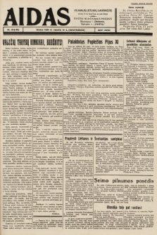 Aidas : vilniaus lietuvių laikraštis eina tris kartus savaitėje : duoda nemokamus priedus ūkininkams-„ūkininką”, Vaikams-„Varpelį”. 1939, nr 20