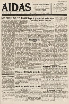 Aidas : vilniaus lietuvių laikraštis eina tris kartus savaitėje : duoda nemokamus priedus ūkininkams-„ūkininką”, Vaikams-„Varpelį”. 1939, nr 25
