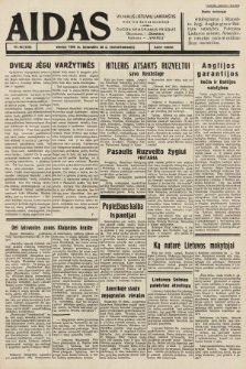 Aidas : vilniaus lietuvių laikraštis eina tris kartus savaitėje : duoda nemokamus priedus ūkininkams-„ūkininką”, Vaikams-„Varpelį”. 1939, nr 46