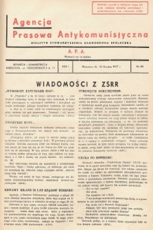 Agencja Prasowa Antykomunistyczna : APA. 1937, nr 80