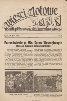 Wieści Zlotowe : dziennik Jubileuszowego Zlotu Harcerstwa Polskiego. 1935, nr 5