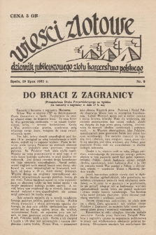 Wieści Zlotowe : dziennik Jubileuszowego Zlotu Harcerstwa Polskiego. 1935, nr 9