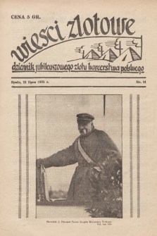 Wieści Zlotowe : dziennik Jubileuszowego Zlotu Harcerstwa Polskiego. 1935, nr 11