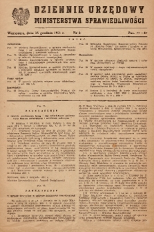 Dziennik Urzędowy Ministerstwa Sprawiedliwości. 1951, nr 8