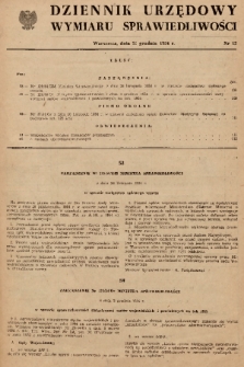 Dziennik Urzędowy Wymiaru Sprawiedliwości. 1954, nr 12