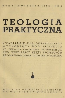 Teologia Praktyczna : kwartalnik dla duszpasterzy. 1939, nr 2