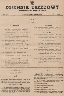 Dziennik Urzędowy Ministerstwa Komunikacji. 1949, nr 3