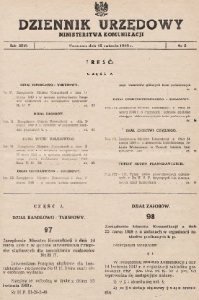 Dziennik Urzędowy Ministerstwa Komunikacji. 1949, nr 5