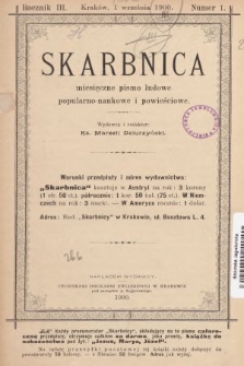 Skarbnica : pismo ludowe. R. 3, 1900, nr 1