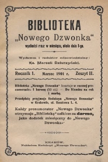 Biblioteka Nowego Dzwonka. 1901, nr 2