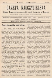 Gazeta Nauczycielska : organ Towarzystwa nauczycieli szkół ludowych m. Lwowa. 1899, nr 9