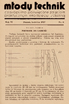 Młody Technik : czasopismo poświęcone zajęciom praktycznym młodzieży szkolnej. 1937, nr 8