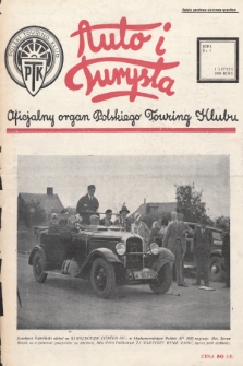 Auto i Turysta : oficjalny organ Polskiego Touring Klubu. 1930, nr 7