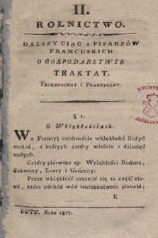 Dziennik Gospodarski Krakowski. 1807, T. 2, nr 2