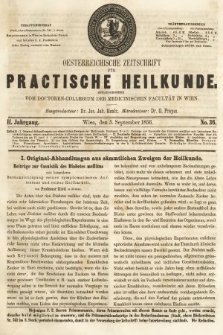 Oesterreichische Zeitschrift für Practische Heikunde. 1856, nr 36