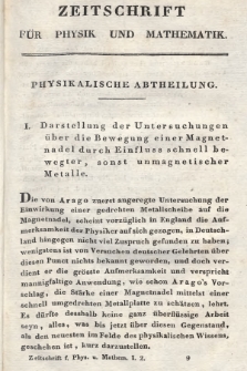 Zeitschrift für Physik und Mathematik. Bd. 1, 1826, [Heft 2]