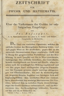 Zeitschrift für Physik und Mathematik. Bd. 8, 1830, [Heft 4]