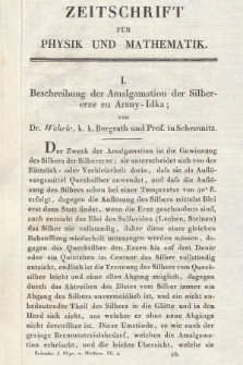 Zeitschrift für Physik und Mathematik. Bd. 9, 1831, [Heft 4]