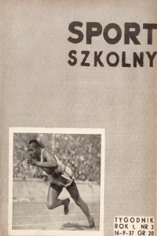Sport Szkolny. 1937, nr 2