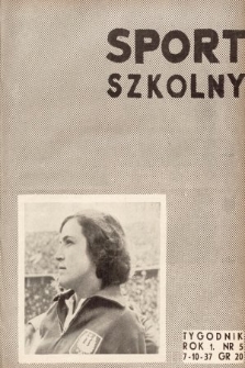 Sport Szkolny. 1937, nr 5