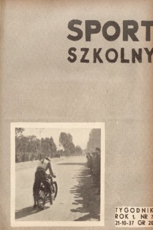Sport Szkolny. 1937, nr 7