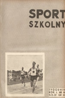 Sport Szkolny. 1937, nr 10