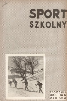 Sport Szkolny. 1938, nr 24