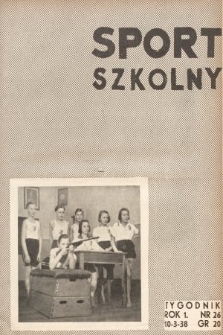 Sport Szkolny. 1938, nr 26
