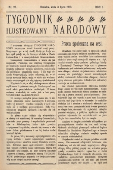 Tygodnik Narodowy Ilustrowany. 1910, nr 27