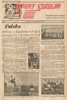 Sport Szkolny. 1938, nr 6