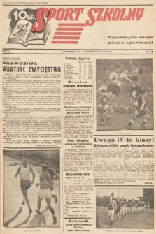 Sport Szkolny. 1938, nr 10