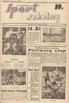 Sport Szkolny. 1938, nr 19