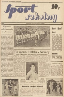 Sport Szkolny. 1938, nr 21