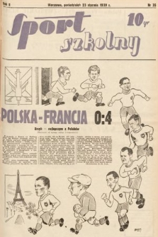 Sport Szkolny. 1939, nr 35