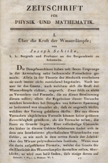 Zeitschrift für Physik und Mathematik. Bd. 6, 1829, [Heft 3]
